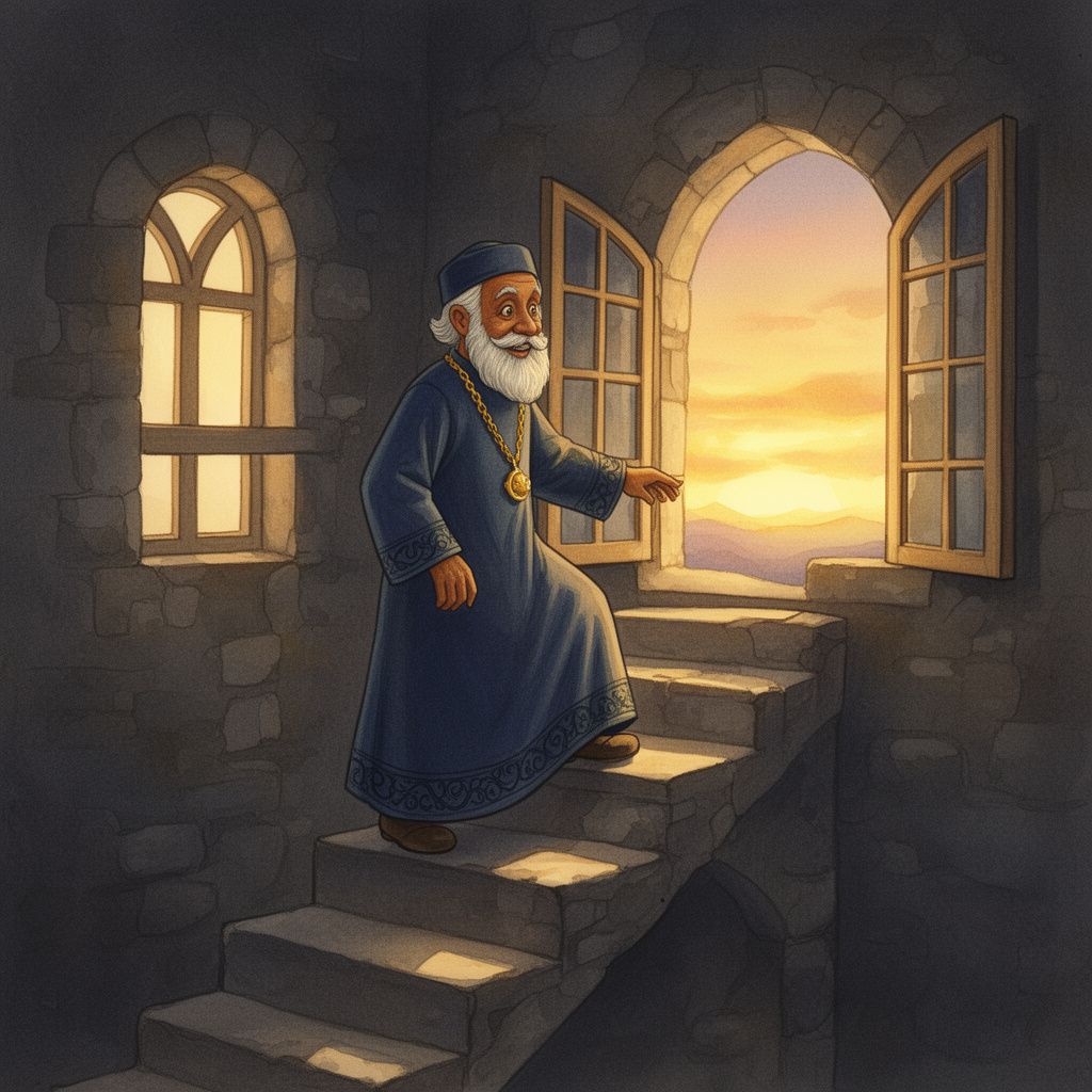 Daniel and the Lions' Den: When Daniel knew that the document had been signed, he went to his house where he had windows in his upper chamber open toward Jerusa
