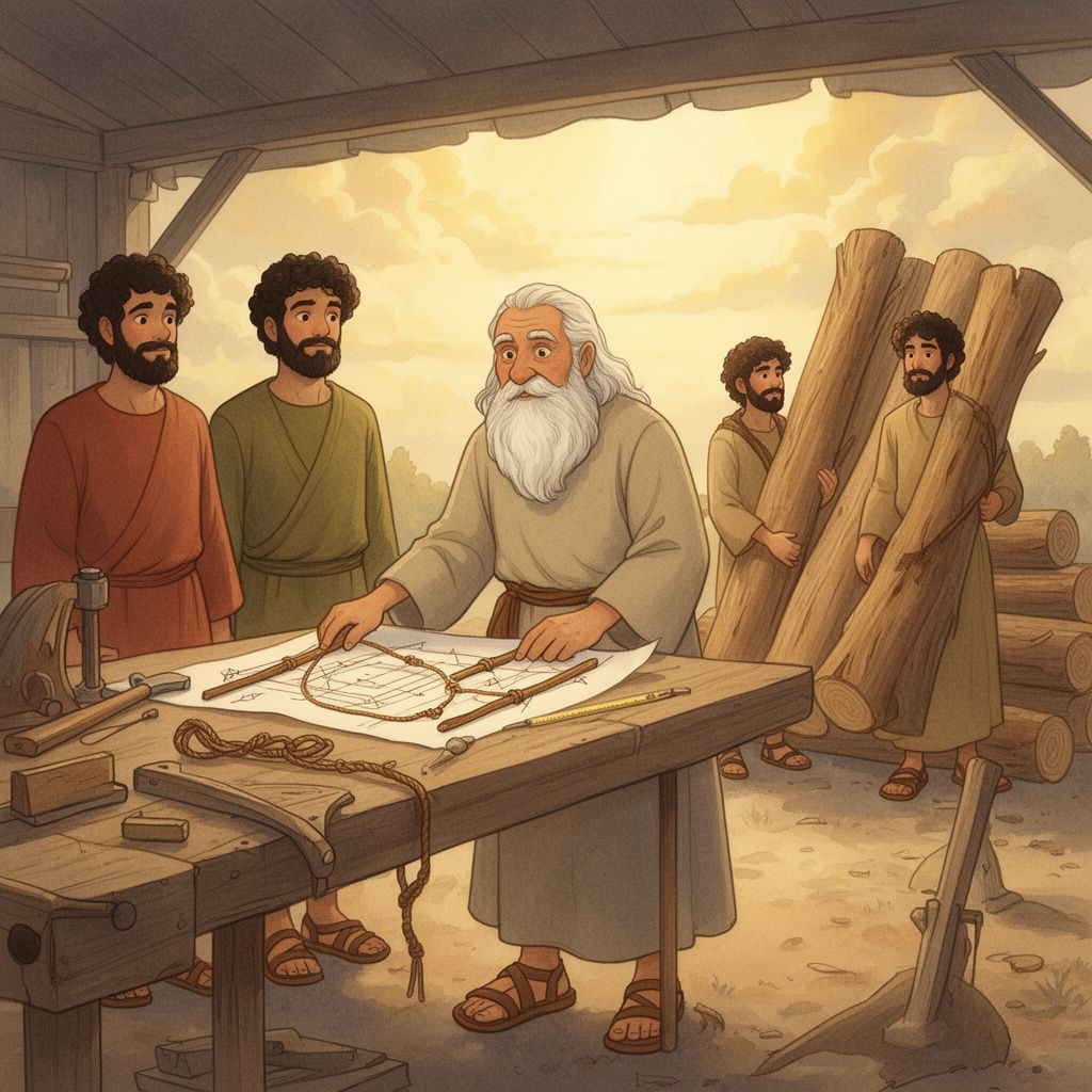 Noah's Ark: The instructions were precise. The ark was to be 300 cubits long, 50 cubits wide, and 30 cubits high, about 450 feet by 75 feet by 45 feet. It would